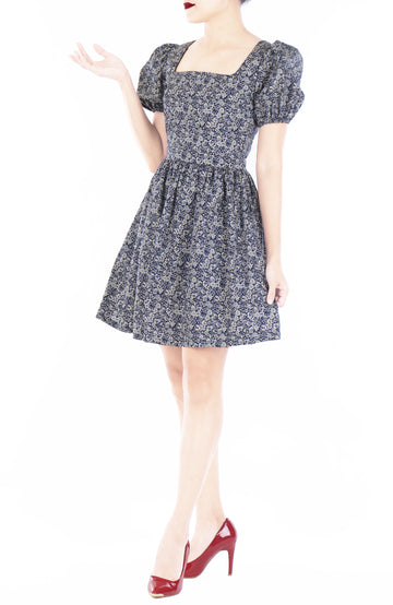 Wiltshire Gardens Alice Dress - Midnight Blue